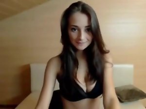 Explicit sexy girl and sensual expressionsfront of the cam